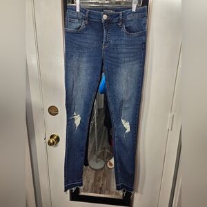 Prosperity Skinny Jeans Raw Hem Sz 29